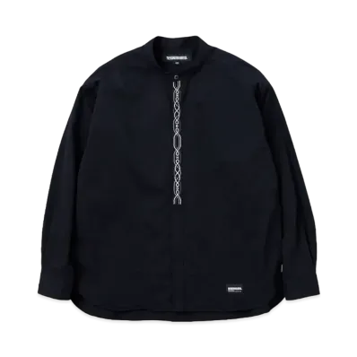NEIGHBORHOOD Band Collar Shirt LS "Black"