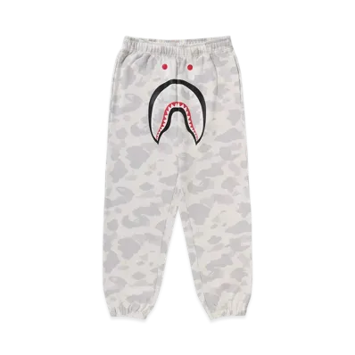 A BATHING APE Shark Relaxed Fit Sweatpants Mens "White"