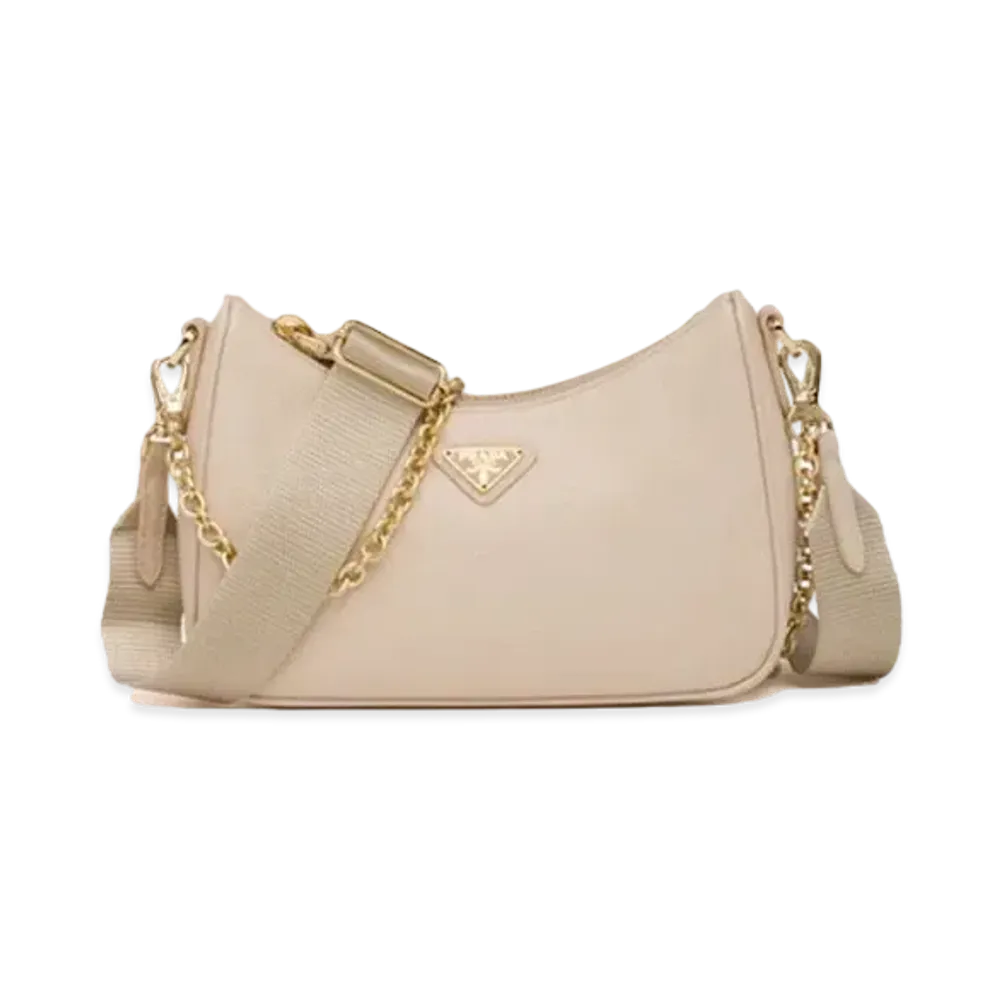 PRADA Saffiano Leather Mini Bag "Gray"