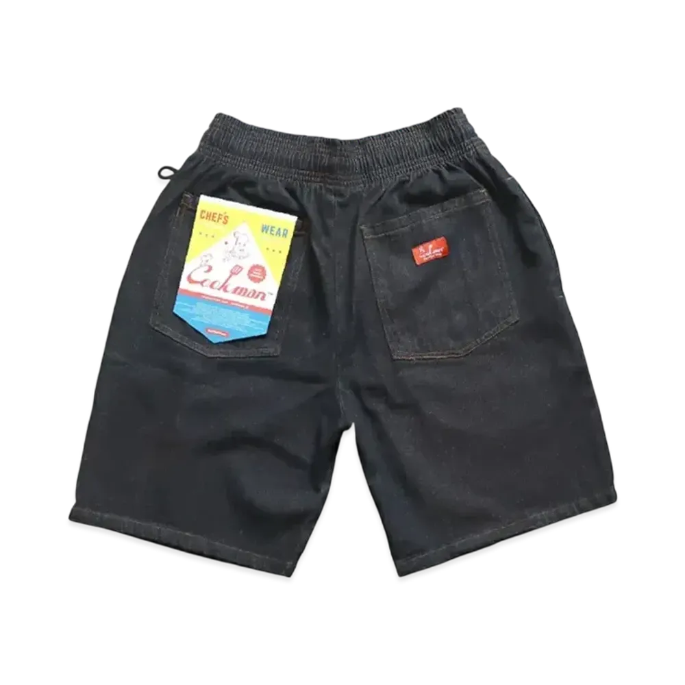 COOKMAN Chef Short Pants Denim "Black/Denim"