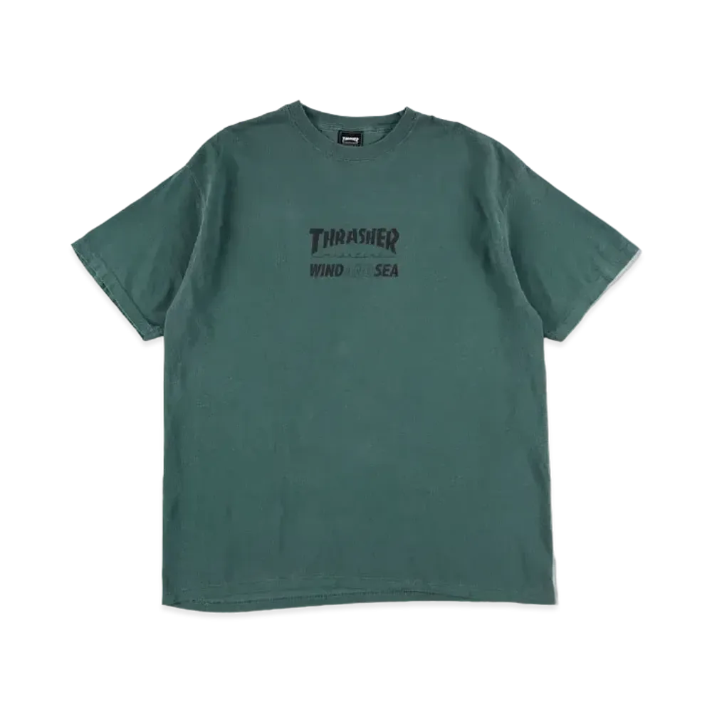 WIND AND SEA x THRASHER S/S Tee 2 "Blue Spruce"