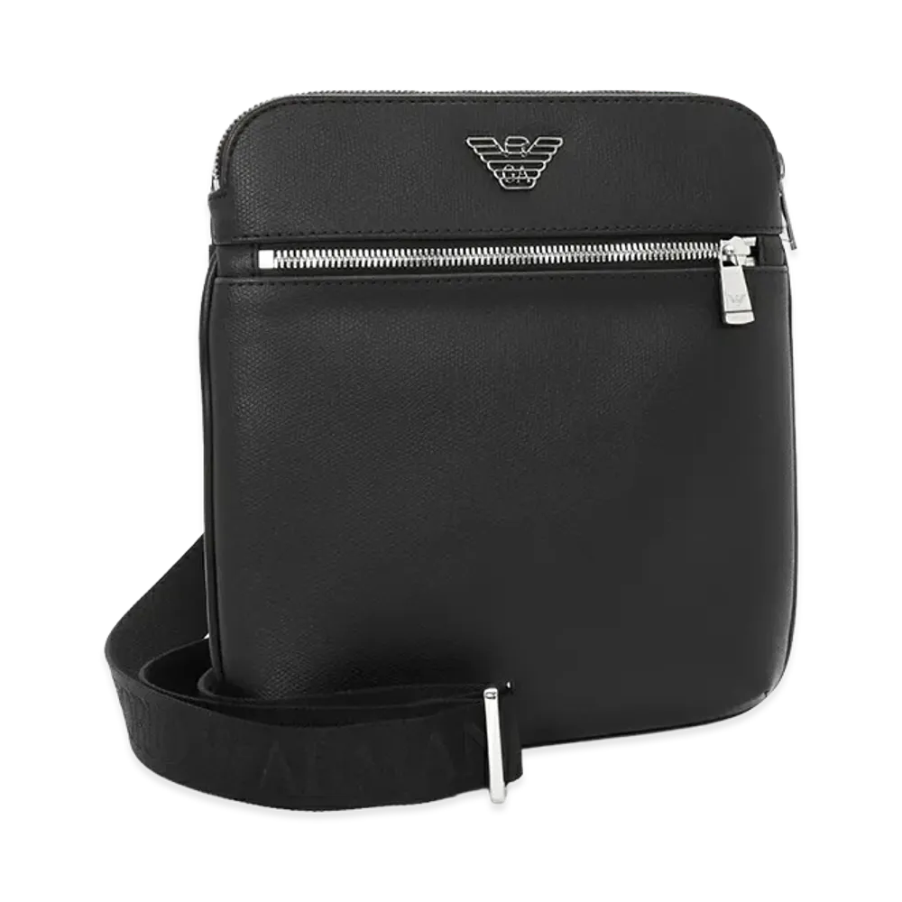 EMPORIO ARMAN Small Flat Shoulder Bag "Black"