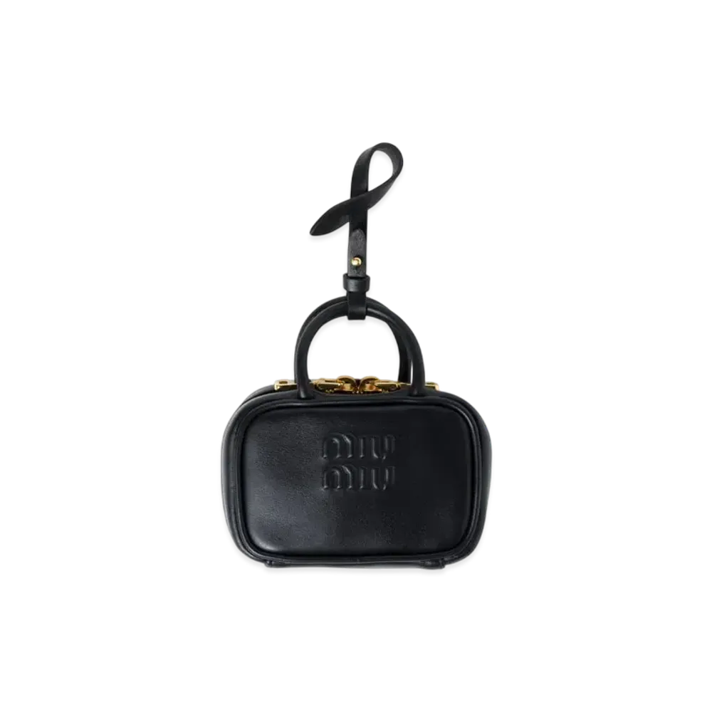 MIUMIU Leather Micro Bag "Black"