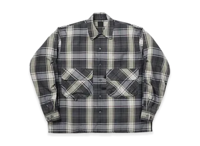 DAIWA PIER39 Tech Sports Open Collar Shirt L/S Big Tartan "Black"