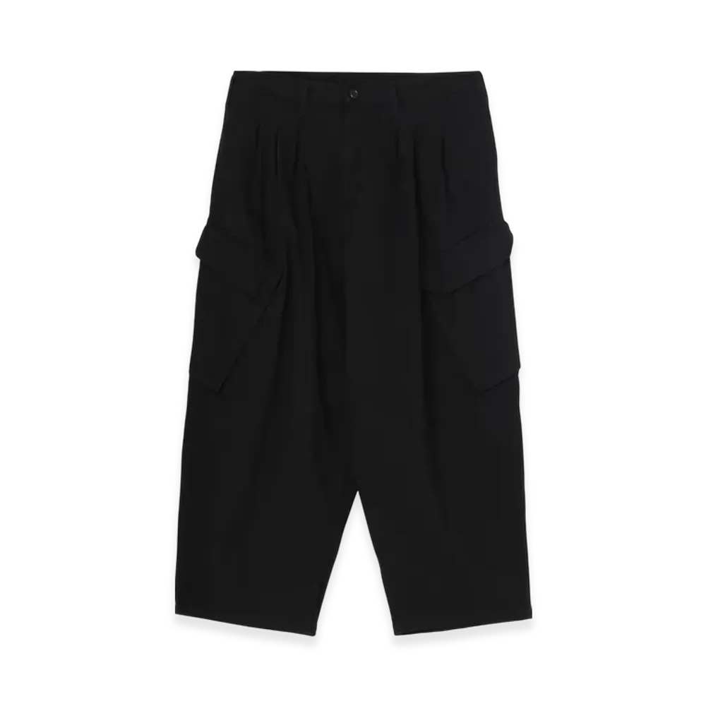Yohji Yamamoto POUR HOMME Bs Katsuragi 12Tucks Work Pants "Black"