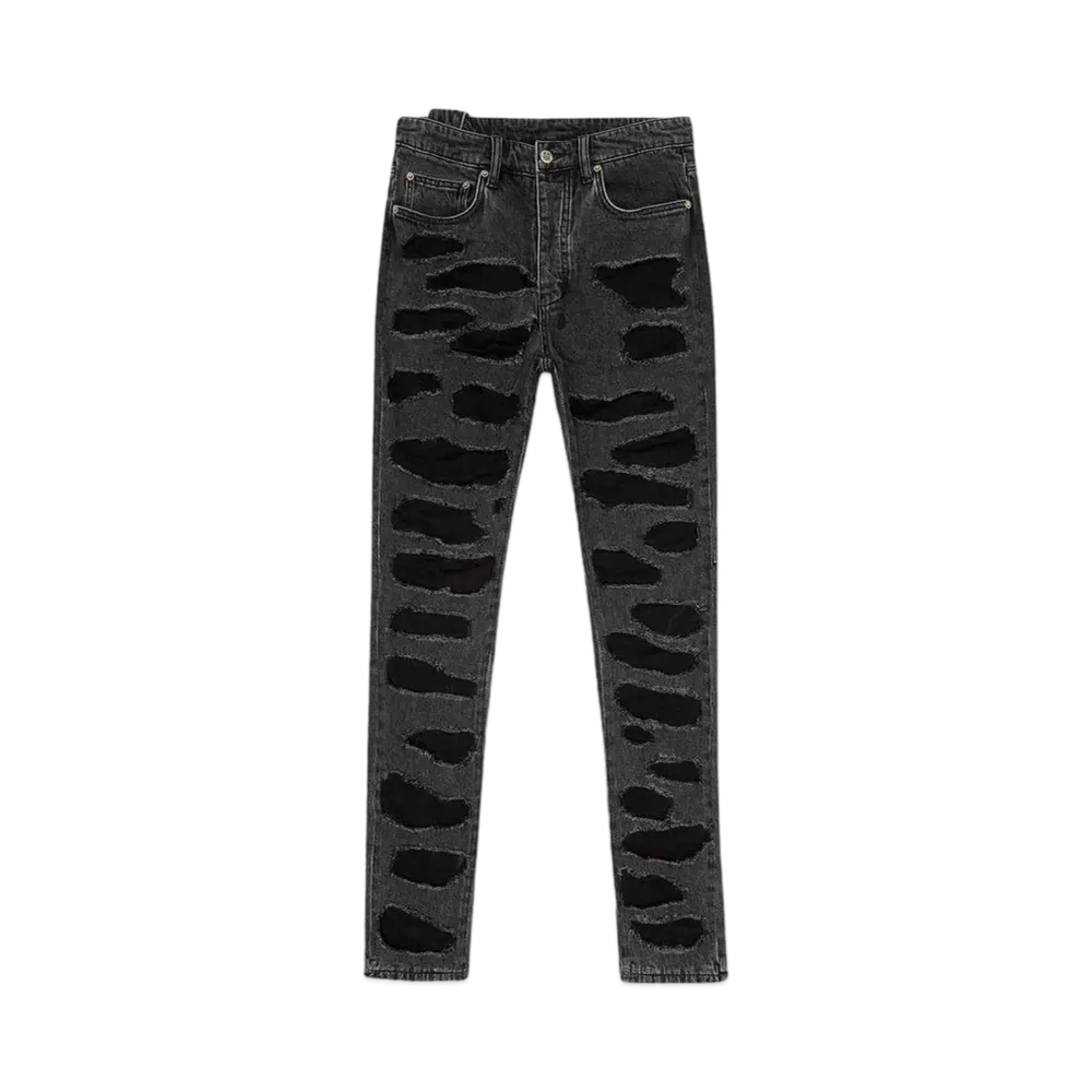KSUBI CHITCH SHREDDED BLACK "BLACK"