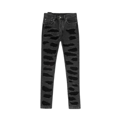 KSUBI CHITCH SHREDDED BLACK "BLACK"