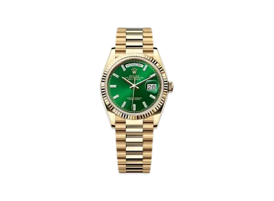 ROLEX Day-Date 36mm Yellow Gold 128238 "Bright Green"