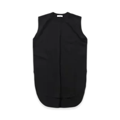 ATON Supima Air 12/- Round Hem Tank Top "Black"