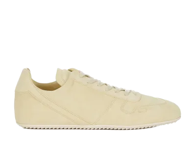 Rick Owens SS26 Temple Minimal Sneaks Suede Leather "Butter/Milk"