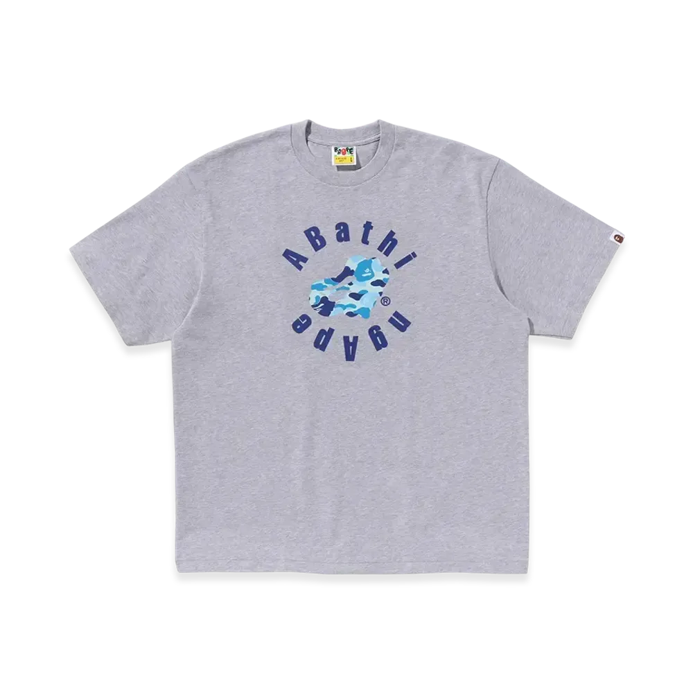 A BATHING APE ABC Camo Heart Ape Relaxed Fit Tee "Gray"