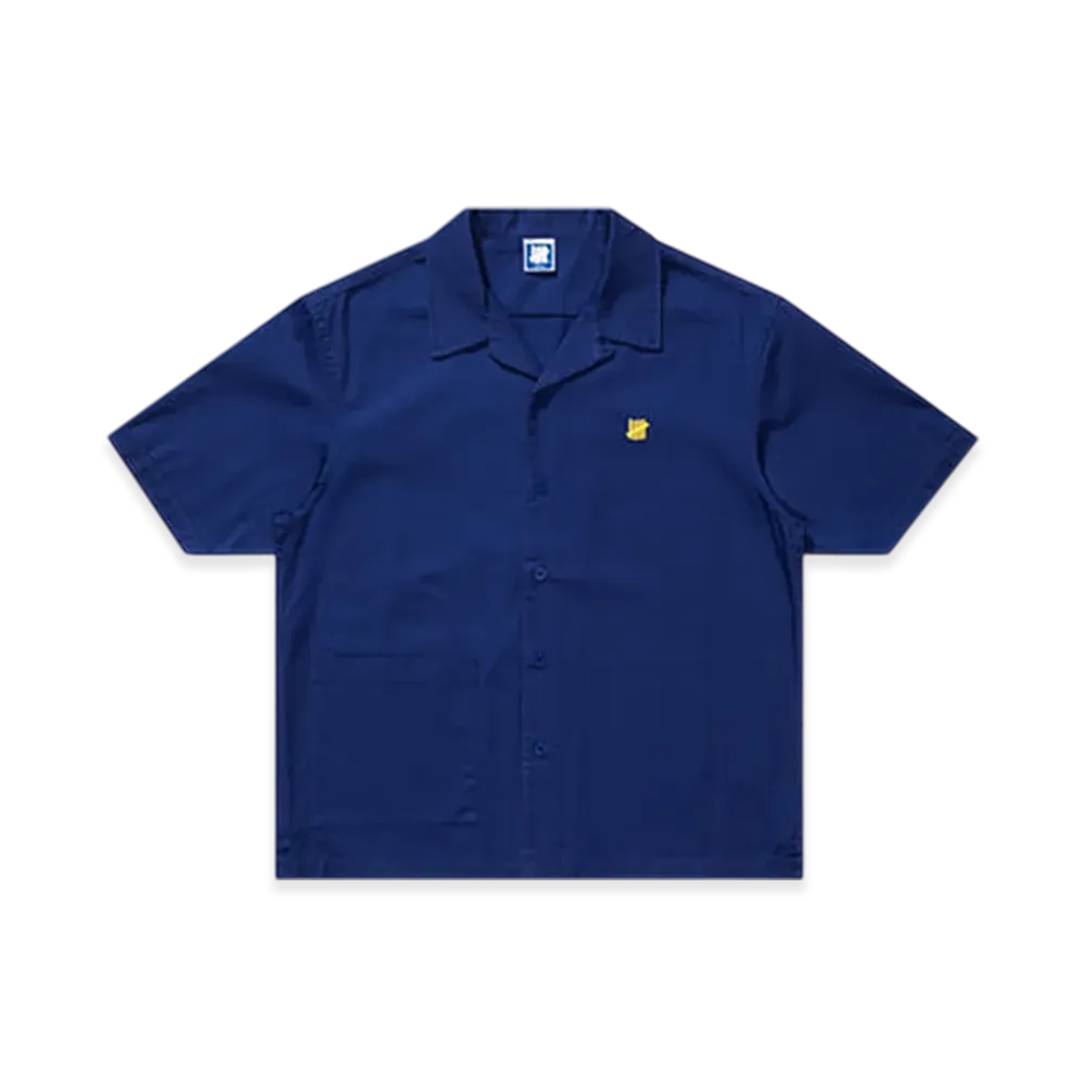 UNDEFEATED Twill S/S Button Down "Blue"
