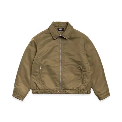 Stussy Pile Lined Zip Jacket "Olive"