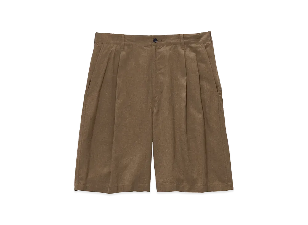 Graphpaper Linen Cupro Oversized Shorts "Brown"