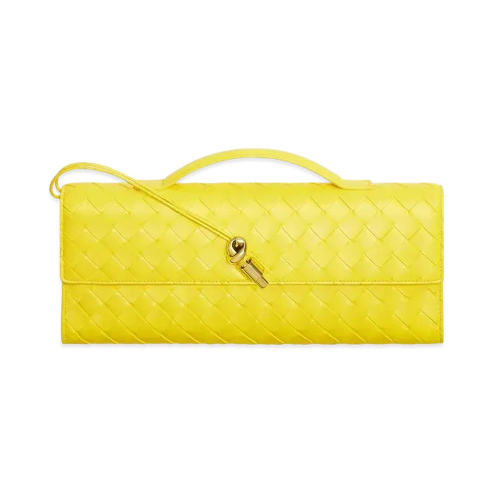 Bottega Veneta Andiamo Clutch "Sulfur"