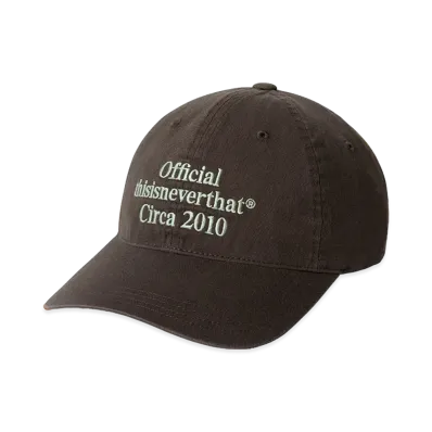thisisneverthat Times Cap "Dark Brown"