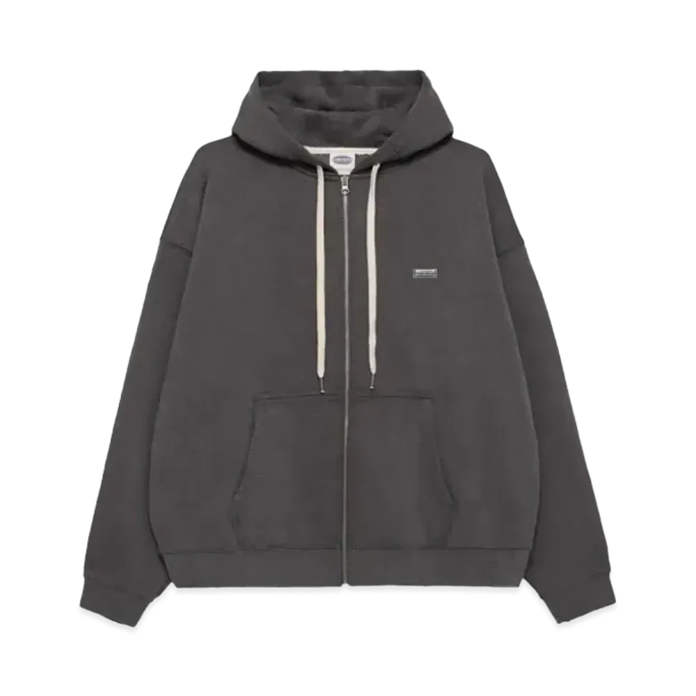 Paragraph Logo Badge Zip Hoodie "Charcoal"