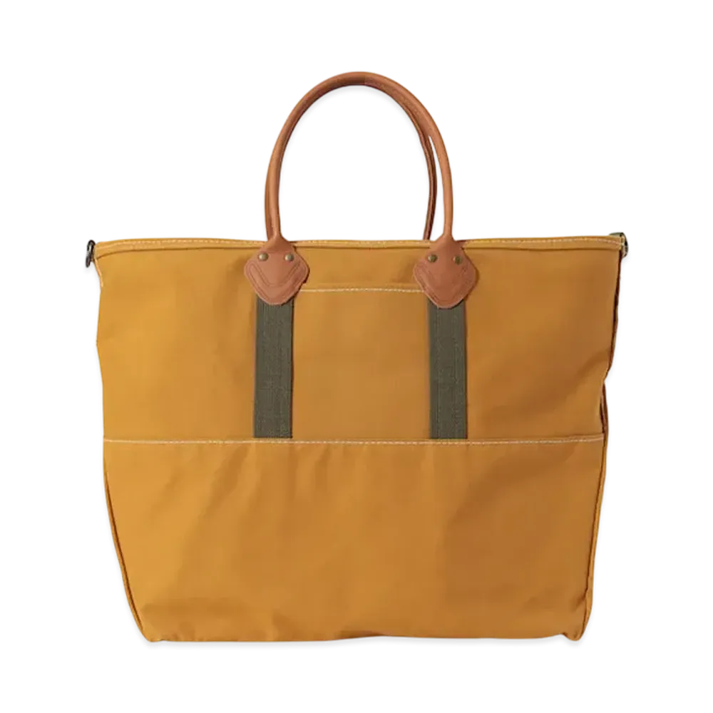 L.L.Bean x BEAMS PLUS Deep Bottom Leather Handle Zip Tote XL "Brown"