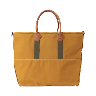 L.L.Bean x BEAMS PLUS Deep Bottom Leather Handle Zip Tote XL "Brown"