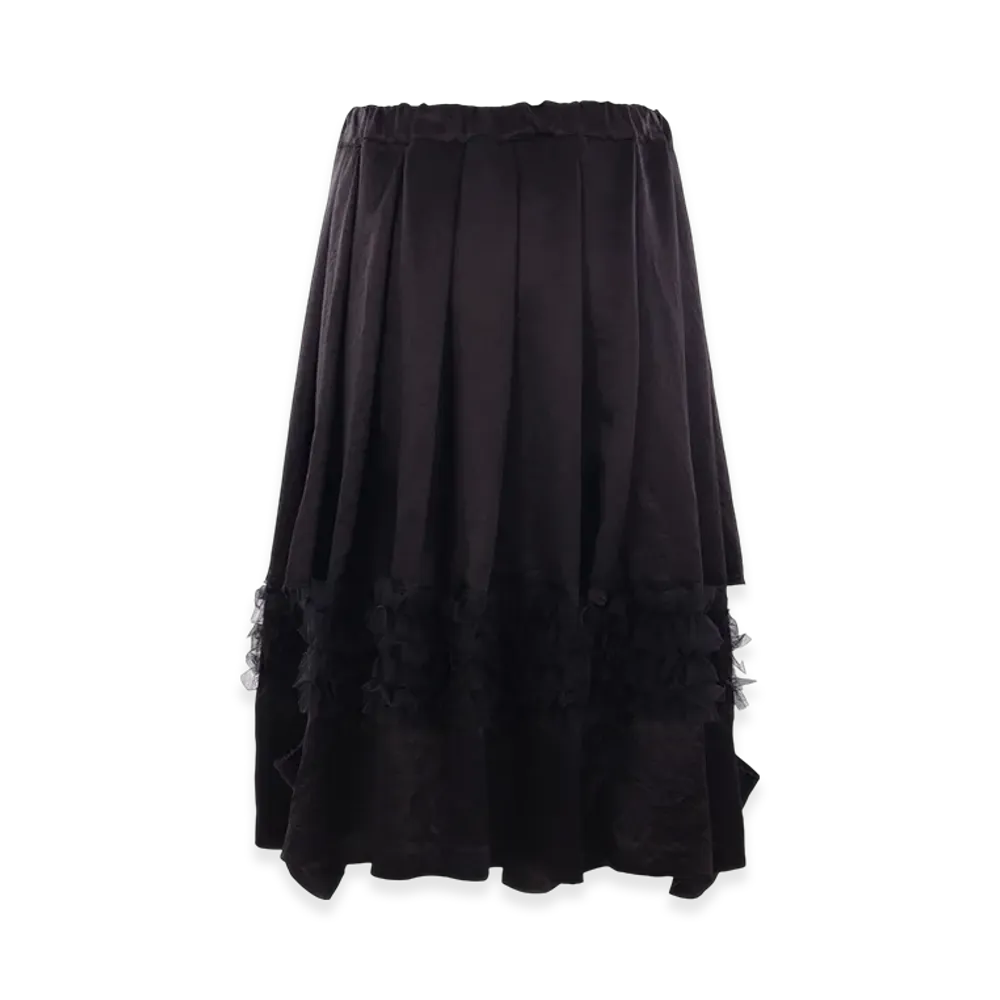 BLACK COMME des GARCONS Satin Skirt "White"