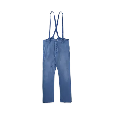 visvim TRAVAILLER BRACES PANTS (MOLESKIN) "Lt.Indigo"