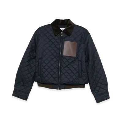 LOEWE Women's Short Jacket In Technical Fabric "Blue"