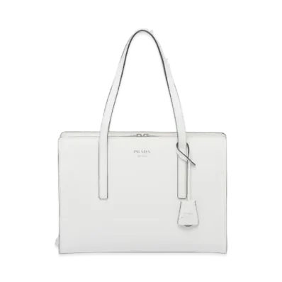 PRADA Re Edition 1995 Brushed Leather Medium Handbag "White"