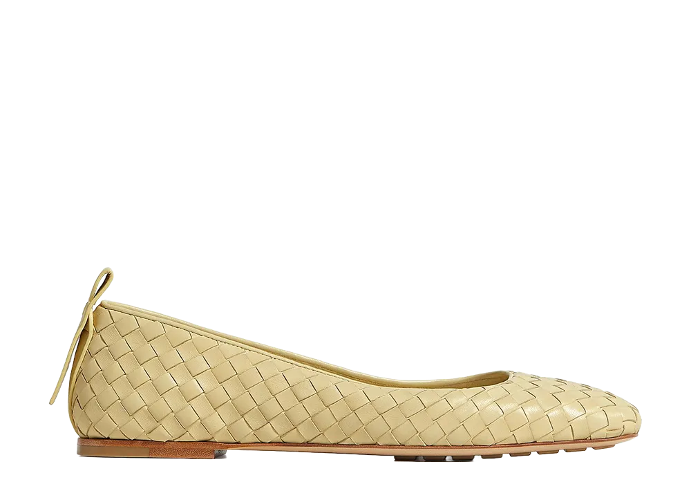 Bottega Veneta Women's Charlotte Ballerinas "Butter Yellow"