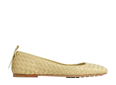 Bottega Veneta Women's Charlotte Ballerinas "Butter Yellow"