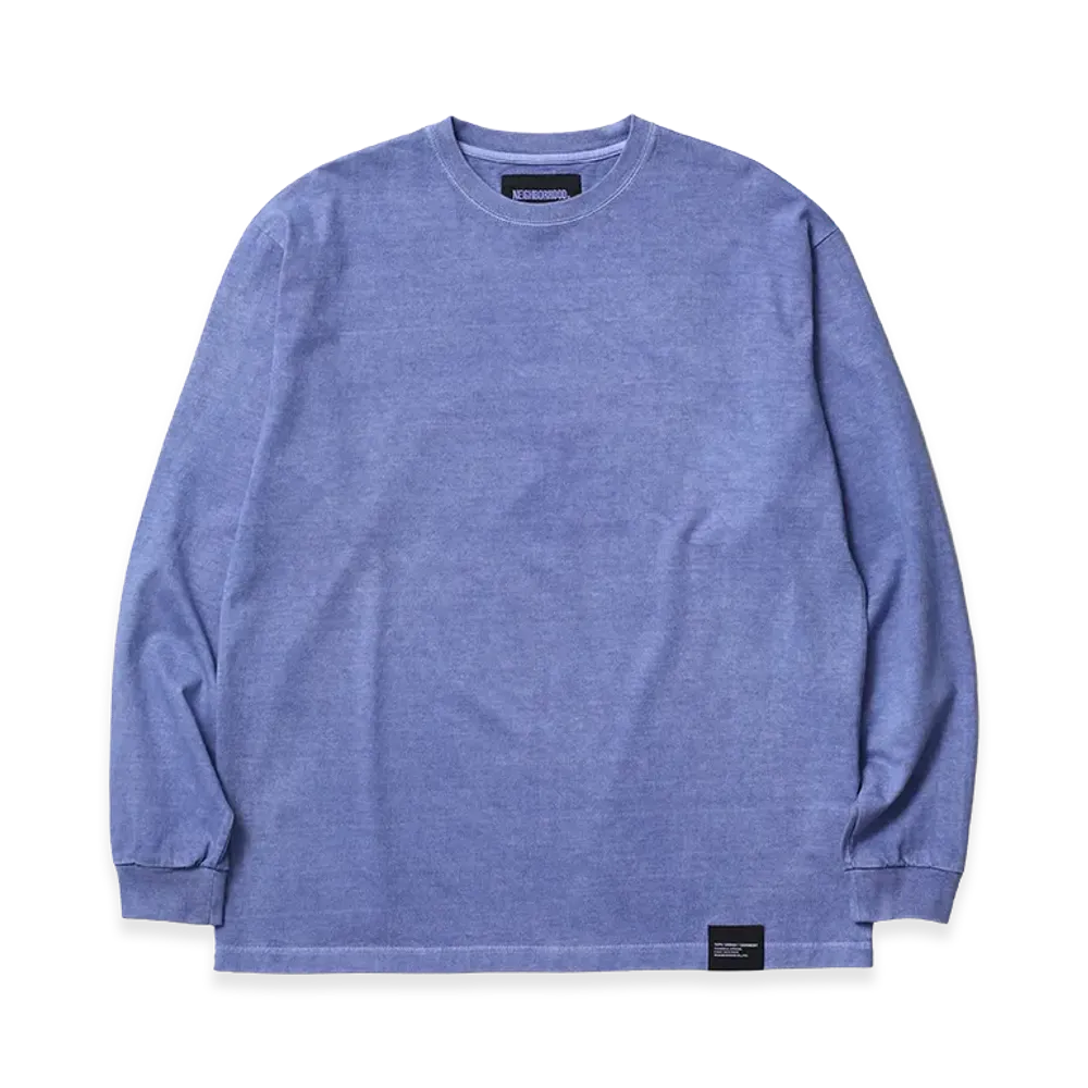 NEIGHBORHOOD Pigment Dyed Crewneck LS "Blue"