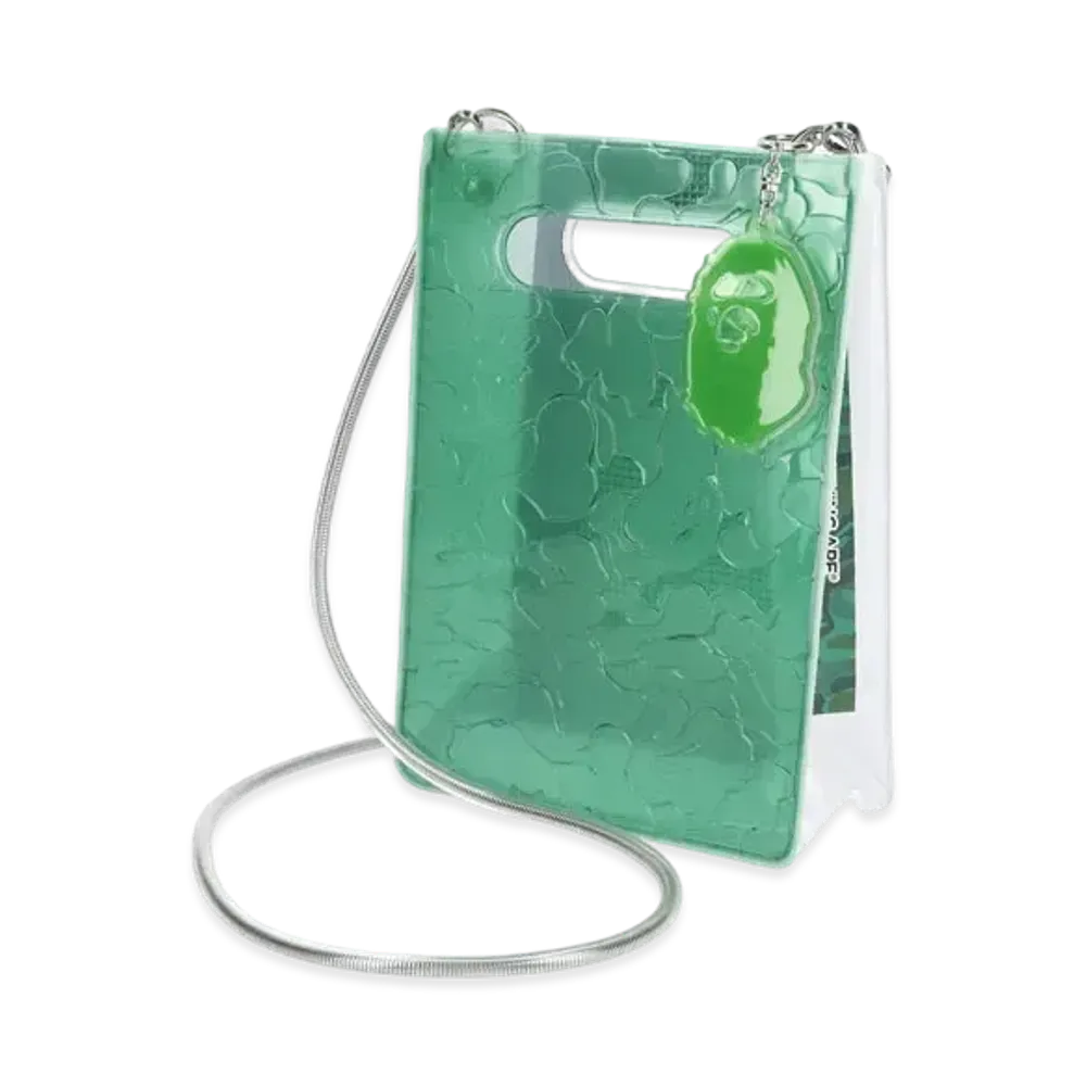 A BATHING APE x nana-nana A5 Vertical Bag Shibuya Store Exclusive "Green"