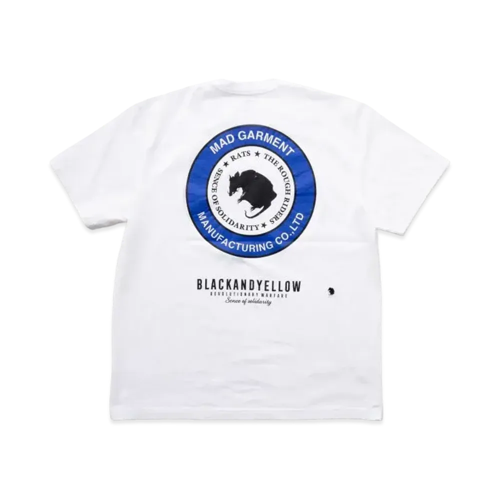 RATS Two Wheel Tee "White Blue"