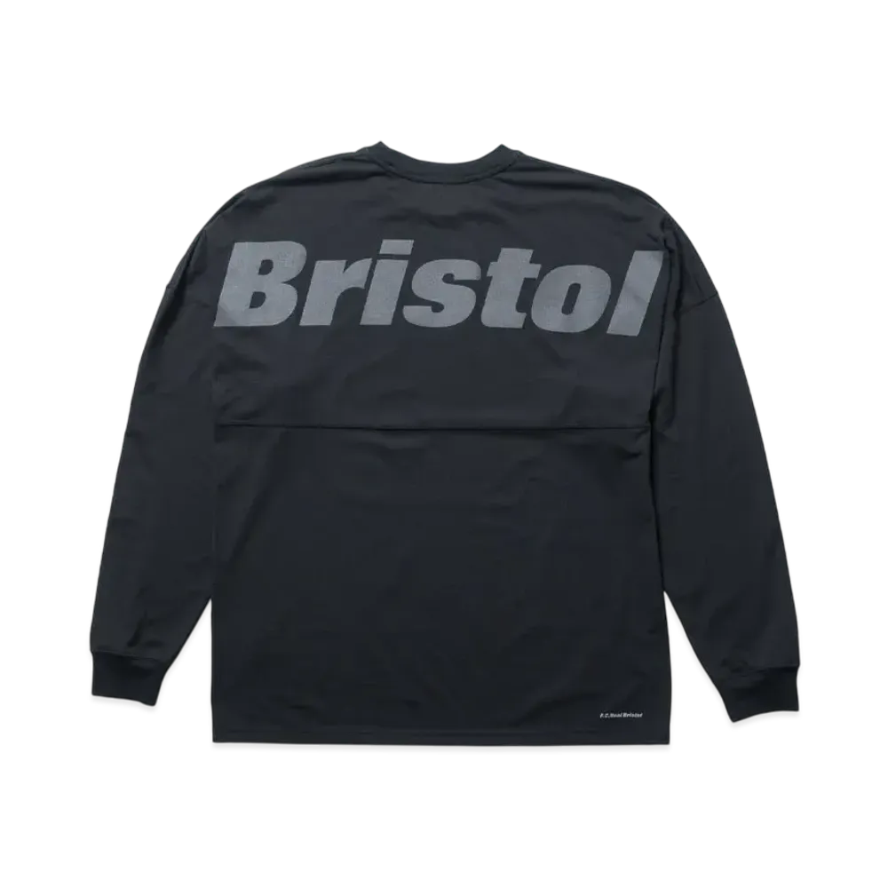 F.C.Real Bristol Big Logo L/S Baggy Tee "Black"