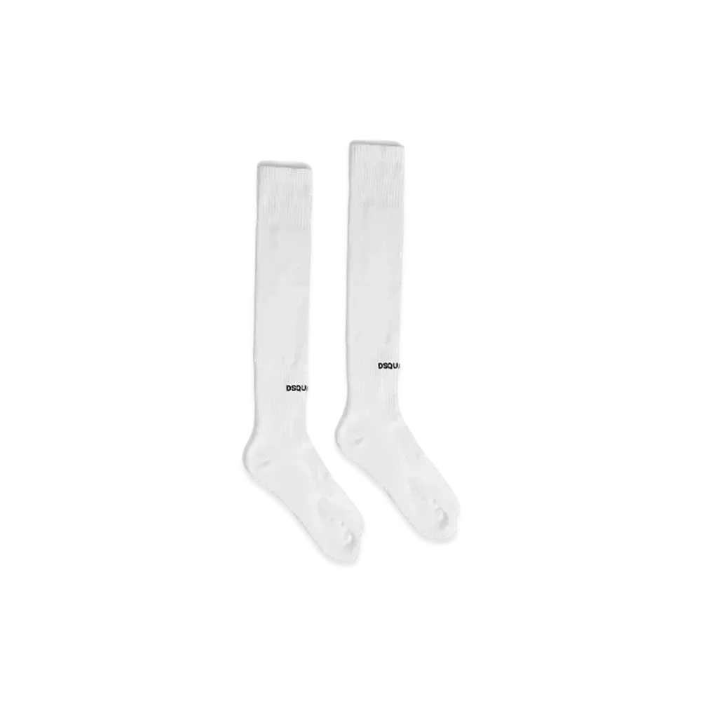 Dsquared2 Soccer High Socks "White"