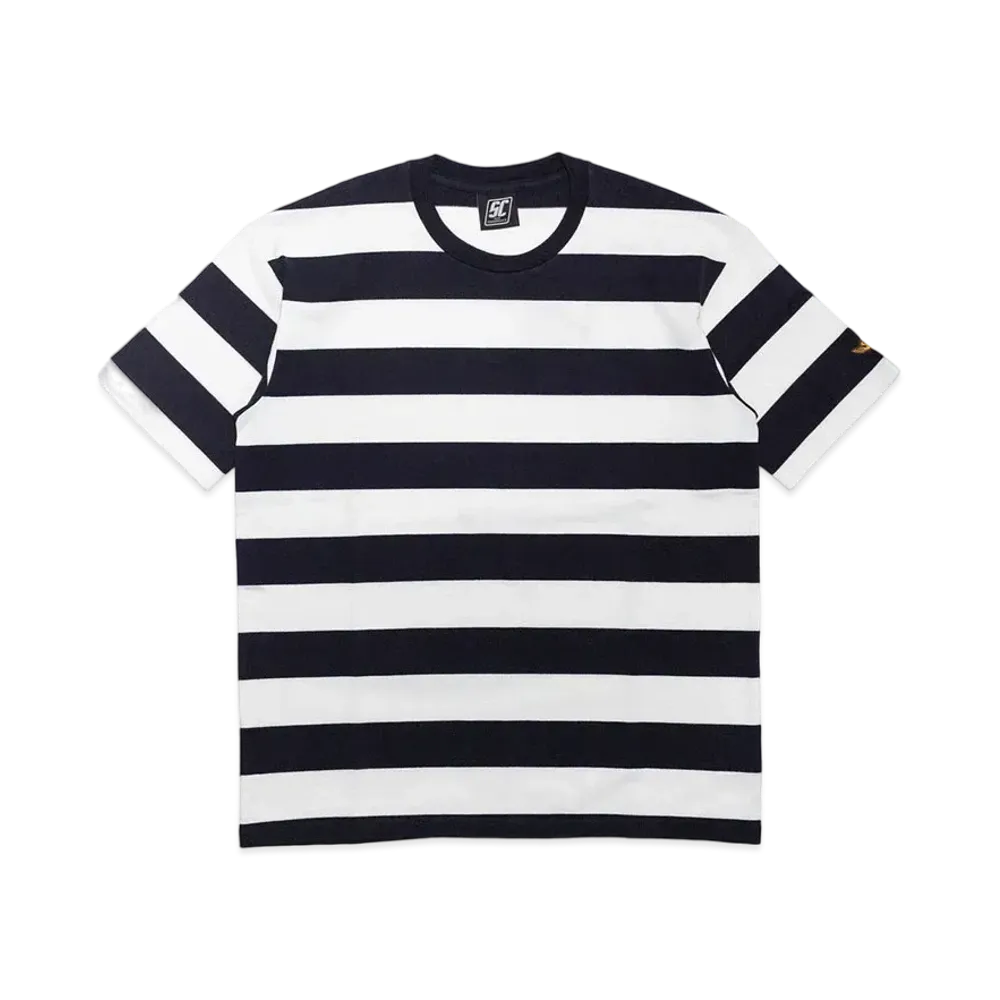 Subculture Border Shortsleeve T-Shirt "Navy/White"