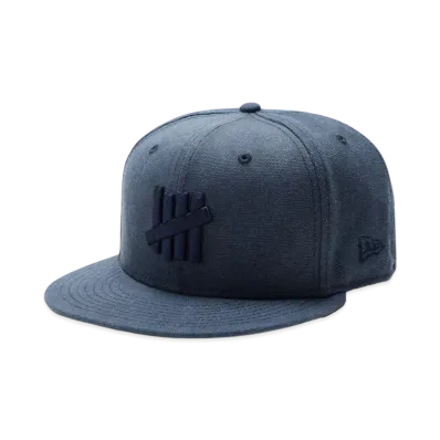 UNDEFEATED x Ne Icon Canvas Fitted "Navy"