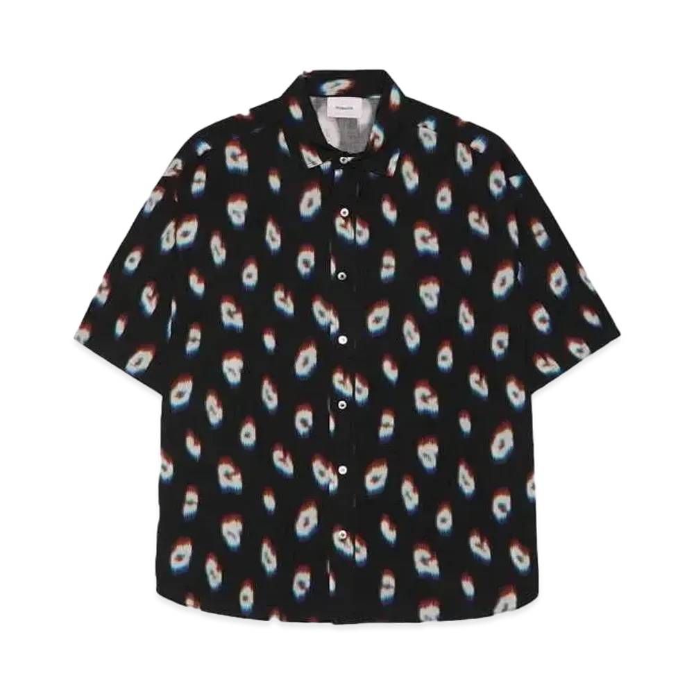 iroquois GLITCH LEOPARD H/S BIG SH "BLK"