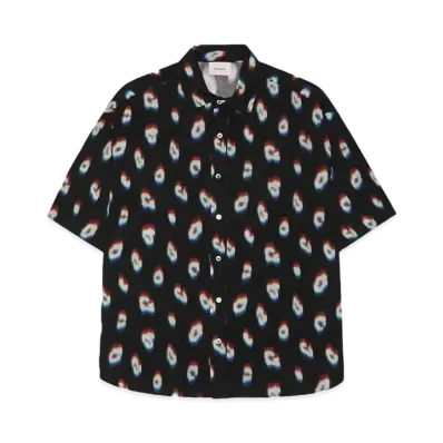 iroquois GLITCH LEOPARD H/S BIG SH "BLK"