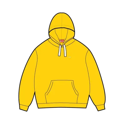 Supreme Small Box Drawcord Hooded Sweatshirt (26SS) "Yellow"