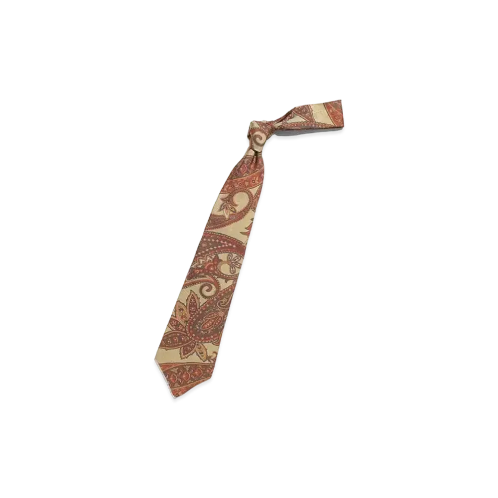 Needles NECK TIE - SILK TWILL / PAISLEY PT. "Khaki"
