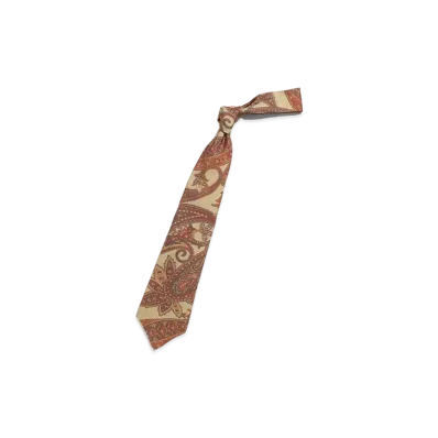 Needles NECK TIE - SILK TWILL / PAISLEY PT. "Khaki"