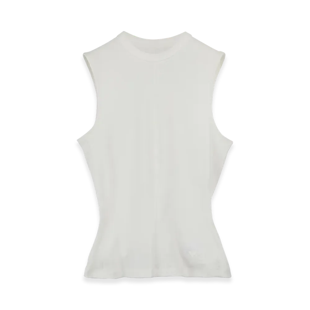 Y-3 W Fitted Tank Top "Core White"