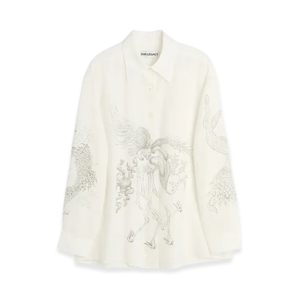 OUR LEGACY Women's Favourite Shirt "Pointillism Allegory Print"