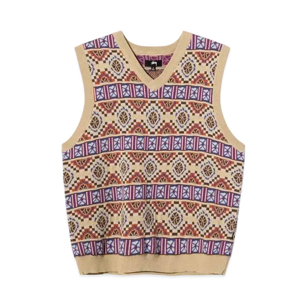 Stussy GIZA SWEATER VEST "Beige"