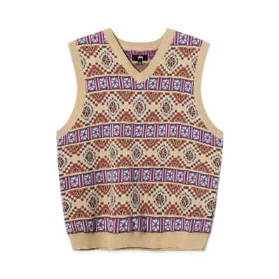 Stussy GIZA SWEATER VEST "Beige"