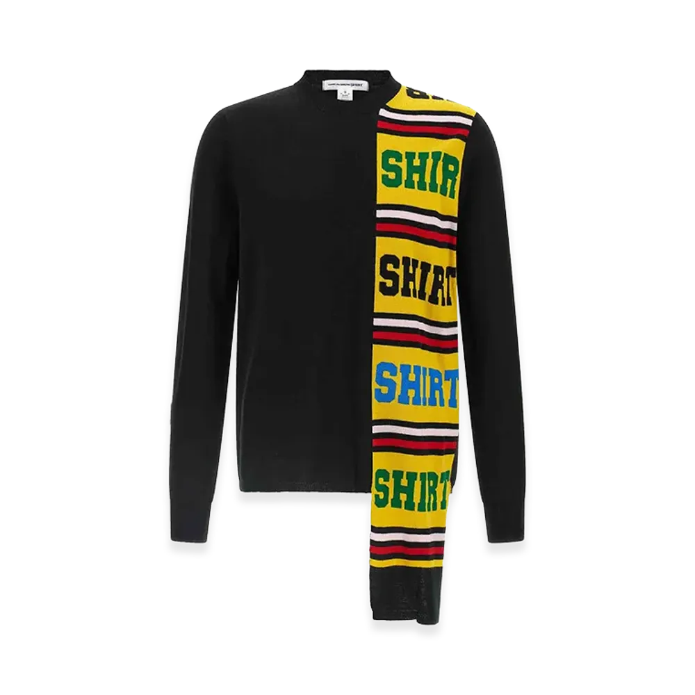COMME des GARCONS SHIRT Intarsia Sweater "Black"