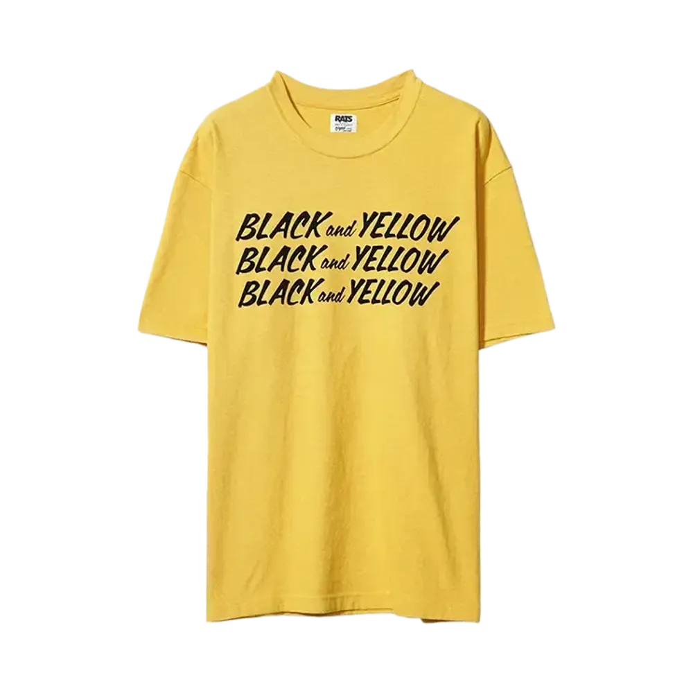 RATS BLACK and YELLOW TEE "YELLOW"