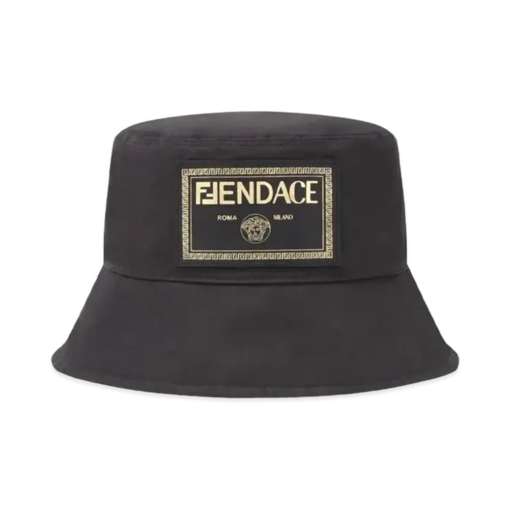 FENDI x Versace Fendace Logo Bucket Hat "Black"