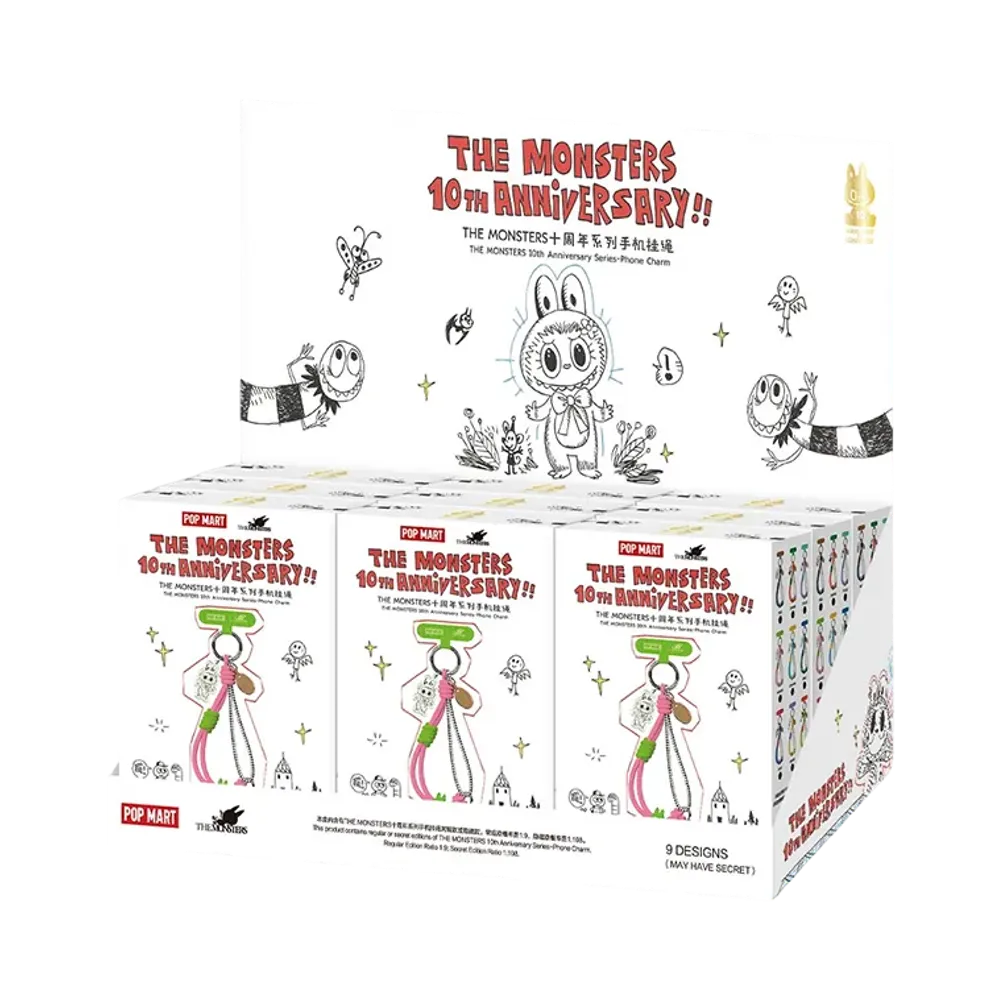 POP MART THE MONSTERS 10th Anniversary Series-Phone Charm [Assortment Box]