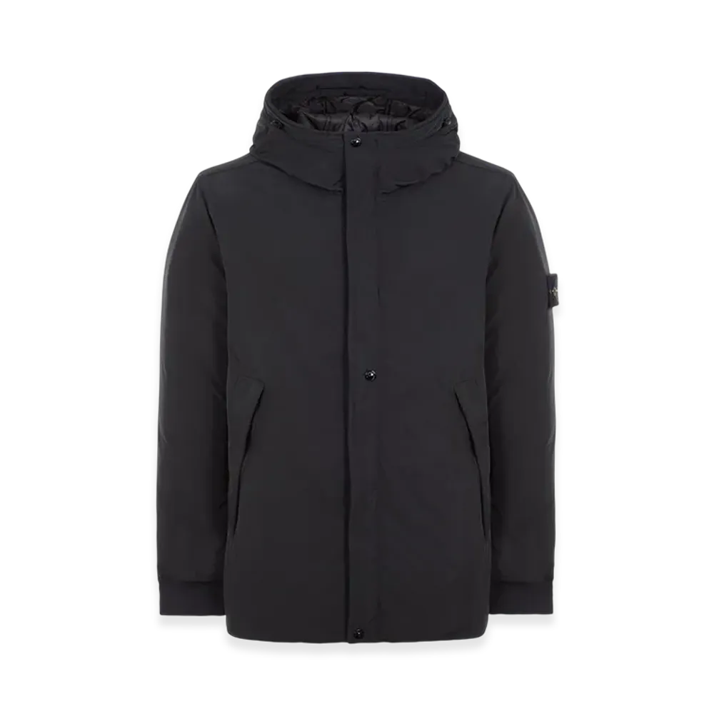 Stone Island 41826 Micro Twill Primaloft Pure Insulation Technology Hooded Jacket - 23FW "Black"